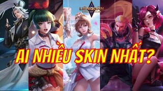 TOP Những Tướng CÓ NHIỀU SKIN Nhất Liên Quân Mobile | Violet Vợ Người Ta Skin Thứ 11 Của Violet