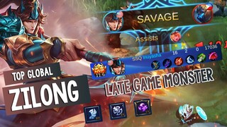 SAVAGE! 7600 + Matches! Zilong Top Global Late Game Monster - Mobile Legends