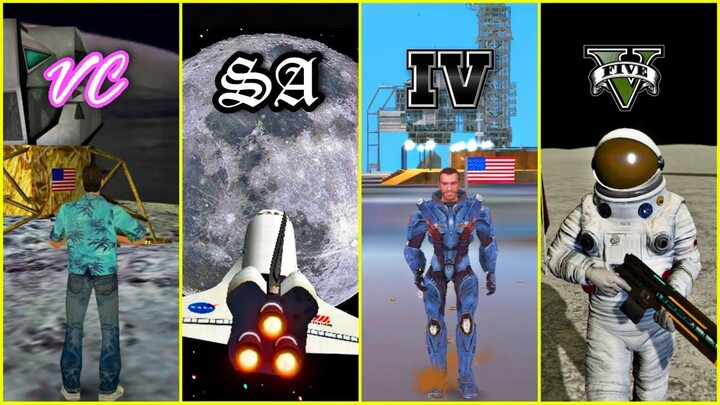 Visiting MOON in GTA Games[Evolution]