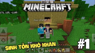 MINECRAFT PE 1.20 SINH TỒN TẬP 1 | KHỞI ĐẦU NHÀ BẰNG TRÚC, KHỞI ĐẦU BẤT ỔN