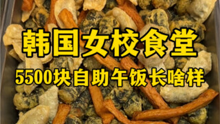 韩国女校食堂5500元自助午饭长啥样？