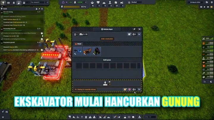 Ekskavator Mulai Hancurkan Gunung