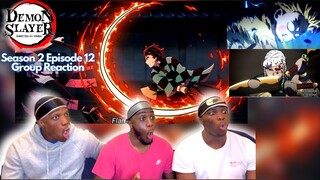 TENGEN SAVES THE DAY!! DEMON SLAYER SEASON 2 EPISODE 12 GROUP REACTION l Kimetsu no Yaiba Reaction