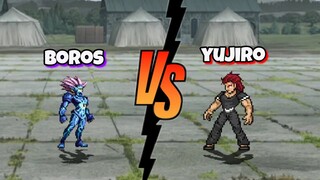 Yujiro Vs Boros one punch man x baki fights / mugen