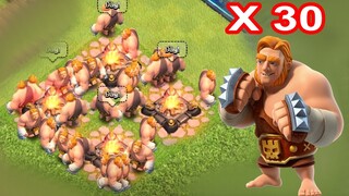 Chay Super Giant Tay Đấm Huyền Thoại Nhất COC | NMT Gaming