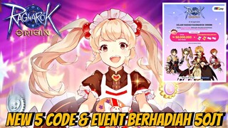 Update 5 GIFTCODE TERBARU & EVENT TOPUP BERHADIAH 50JT GOC PAY - RAGNAROK ORIGIN GLOBAL