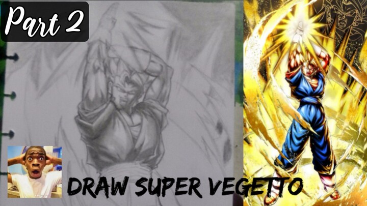 Apa Ini Bakal Jadi Masterpiece Karya Atmin? 🤔 | Draw Super Vegetto (BnW Version) (Part 2)