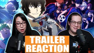 GONNA BE AMAZING!! | CHAINSAW MAN, BLUE LOCK, MOB PSYCHO 100 3, BUNGO STRAY DOGS TRAILER REACTION