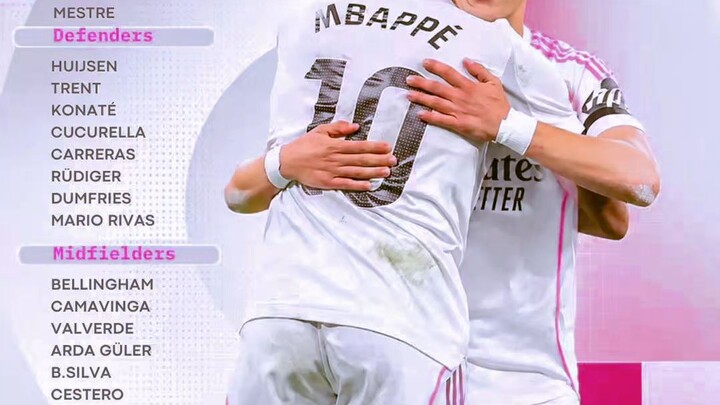 Real Madrid Squad vs Real Sociedad ⚽💯