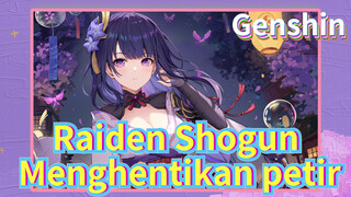 Raiden Shogun Menghentikan petir