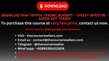 Crypto Trading Academy – Cheeky Investor – Aussie Day Trader