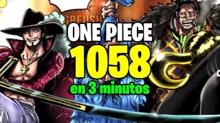 ONE PIECE 1058 en 3 MINUTOS !! 🔥 ORIGEN D CROSS GUILD 🤡 | Full Haki Marco