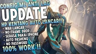 Neww!! Config Ml Anti Lag 40-60Fps Super Smooth No Password | Cara Mengatasi Lag Di Mobile Legends