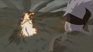 Kakashi is shocked by Naruto's new power,Naruto saves Kakashi and Bijuu, Naruto talking to Bijuu