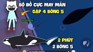 Play Together | Thử Mặc Bộ Đồ Trong Trò Chơi Con Mực (Squid Game) Câu Cá Voi,Nhà Táng Gặp 4 Bóng 5