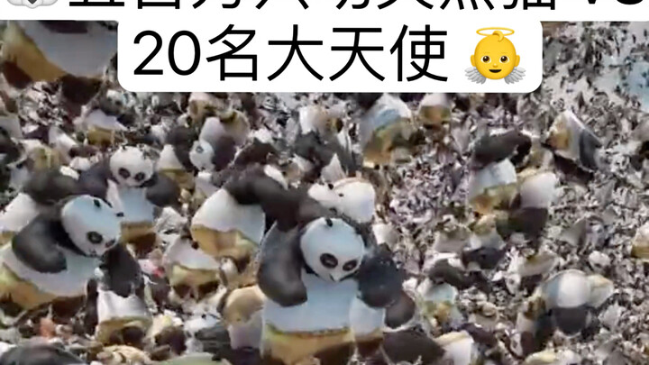 Can 5 Million Kung Fu Pandas Break Through the Defense of 20 Angels?