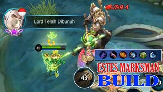 New EPIC Estes SKin with MARKSMAN BUILD in Mobile Legends Funny gameplay