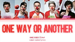 One direction - One Way Or Another (Teenage Kicks) (Color Coded Lyrics) (sped up)
