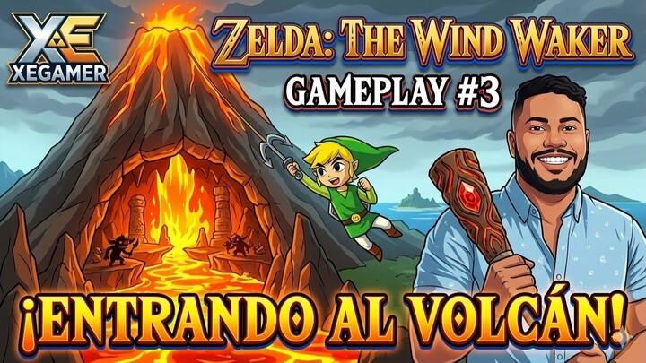 《薩爾達傳說：風之杖》遊戲實況 #3 (XEGAMER) 我們去火山吧