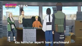 Tsunade terkejut - Melihat penampilan Oruchimaru yang seperti wanita