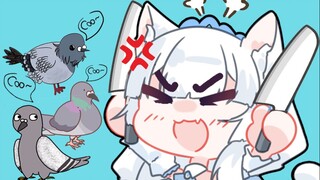 [Snow White Arya] Arya is so angry that she wants to eat pigeon meat