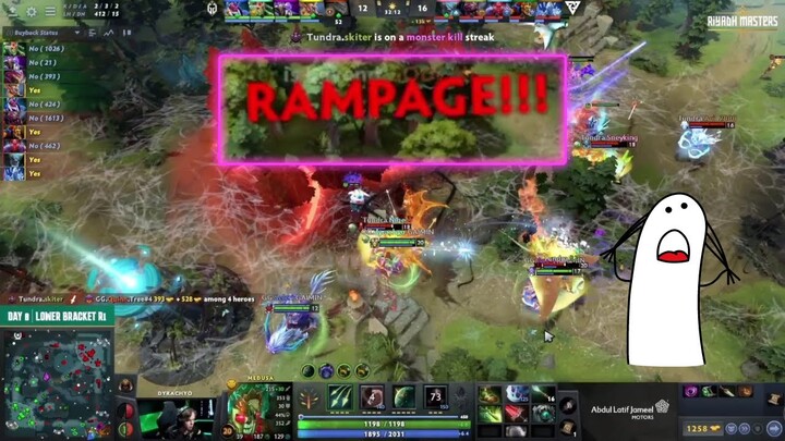 skitter Brood Mother RAMPAGE team wipe Gaimin Gladiators