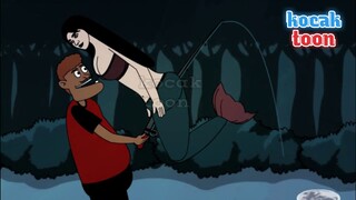 gagal mancing 5 - gagal berenang - kartun lucu funny cartoon - mermaid