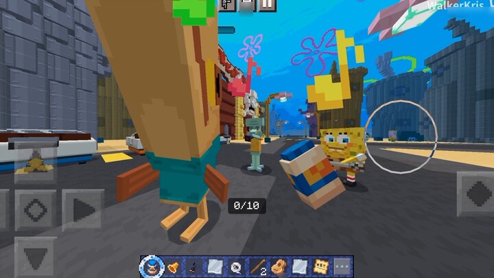 First release (free bonus) Minecraft Pe Spongebob DLC free download and MC online or massive resourc