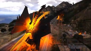 GTA 5 - Vũ khí của Mecha Ghidorah (Rồng robot 3 đầu) - GHTG