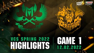 Highlights GAM vs CES [Ván 1][VCS Mùa Xuân 2022][12.02.2022]