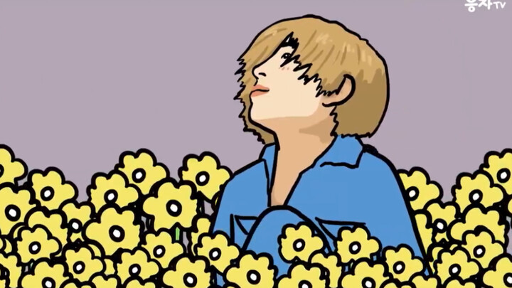 النسخة الكرتونية من فيديو موسيقي لـ"ستيل لايف" لفرقة بيغ بانغ، من إعداد رواد الإنترنت الكوريين الجنو