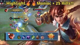 Hampir Aja Savage😡😞 || Gameplay Highlight🔥🔥Maniac + 25 Kills!! - Yin Gameplay