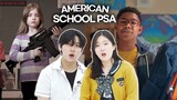 Korean Teens React To American School PSAs That you will NEVER see in Korean School!