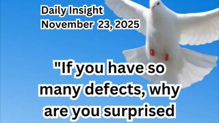 Daily Insight November 23, 2025 #faith #saint #insight