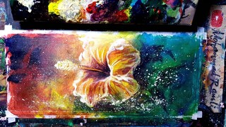 FLOWER PAINTING-ACRYLIC PAINTING