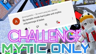 CHALLENGE MEMAKAI SEMUA UNIT MYTIC DI [ 💪TOILET TOWER DEFENSE  ]GAMEPLAY TOILET TOWER DEFENSE#roblox