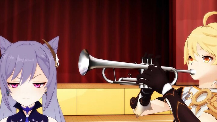 [เก็นชินอิมอิมแพกต์MMD] โซระรำคาญเค่อชิง เธอโกรธแล้ว!