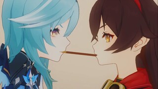 Pocky Game [MMD Genshin Impact]