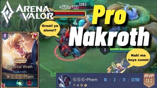 Arena of Valor :Nakroth Celestial Wrath Skin | NA Solo Rank | Liên Quân Mobile | AOV | ROV |