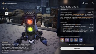 HONKAI STAR RAIL winter soldiers' march difficulty 2