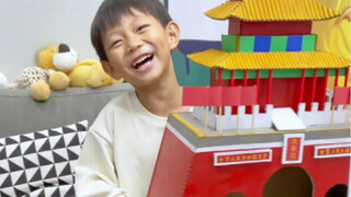 学校布置的国庆节手工作业终于完成了