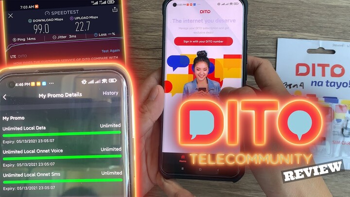 DITO TELECOM  | REVIEW | UNLIMITED CALLS AND DATA PROMO | BATAAN AREA