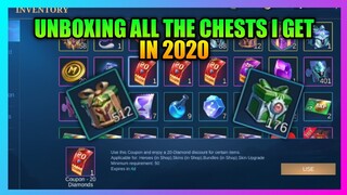 Unboxing 1051 Chests in Mobile Legends 2021 | Unboxing All The Chests in My Inventory