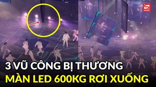 3 vũ công bị thương do màn hình LED rơi trúng người trong đêm nhạc