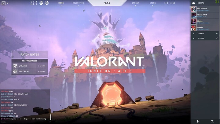 Valorant disaat negara api masih menyerang