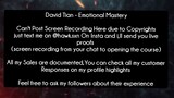 David Tian - Emotional Mastery  course download