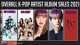 OVERALL Most Selling K-Pop Album Sales Male, Female, Group & Rookies 2021