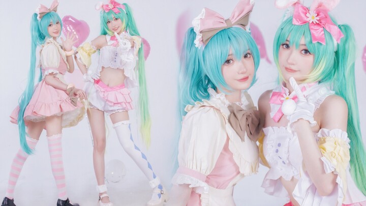 Twins Hatsune Miku COS♡ If You Can Hold My Hand