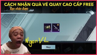 CÁCH NHẬN QUÀ VÉ QUAY HÒM ĐỒ CAO CẤP FREE CHỈ VỚI VÀI GIÂY MÀ AI CŨNG NHẬN ĐƯỢC || PUBG MOBILE