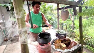 PINAKBET!!! CRISPY LECHONG MASKARA NG BABOY!!! OKOY!!! Filipino Food. Mukbang!!!